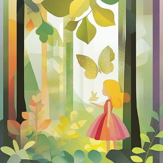 Cosmic Tentacontredanse style, Midjourney V6.1: retro fairy-tale illustration
