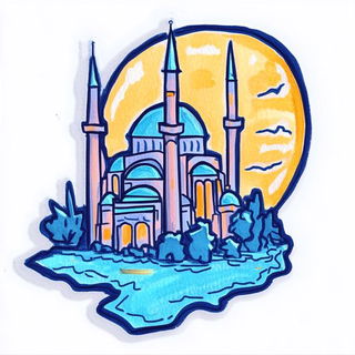 Arachne Fragments style, Midjourney V6.1: bold minimalist logo design for Istanbul city municipal services