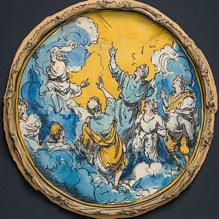 Arachne Fragments style, Midjourney V6.1: classical 18th-century oil painting