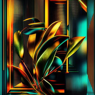 Rainbow Tesserae style, Midjourney V6.1: creative pattern composition