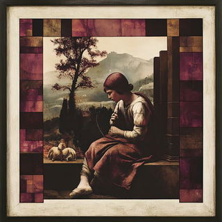 Railblurf style, Midjourney V6.1: classical 18th-century oil painting