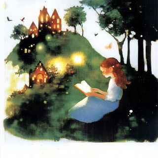Alpinocel style, Midjourney V6.1: retro fairy-tale illustration