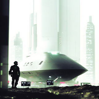Alpinocel style, Midjourney V6.1: cinematic shot from sci-fi movie
