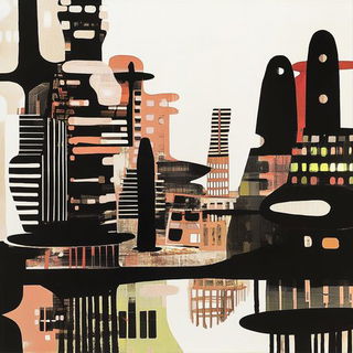 Garnet Lancetglass style, Midjourney V6.1: megacity with futuristic bioarchitecture