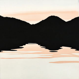 Garnet Lancetglass style, Midjourney V6.1: realistic landscape photograph of quiet dawn