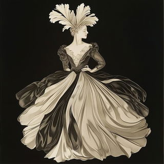 Petalmonstria style, Midjourney V6.1: haute-couture fashion outfit