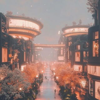 Ruincairn style, Midjourney V6.1: megacity with futuristic bioarchitecture