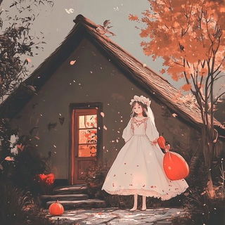 Ruincairn style, Midjourney V6.1: retro fairy-tale illustration