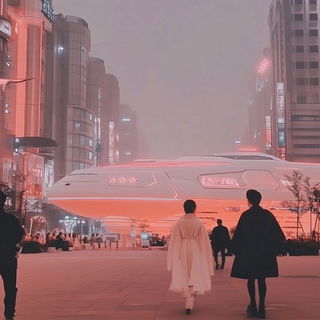 Ruincairn style, Midjourney V6.1: cinematic shot from sci-fi movie