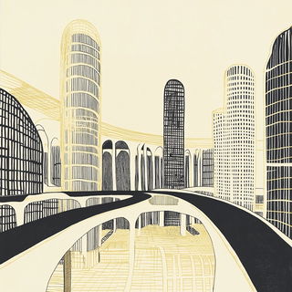 Aureopatina style, Midjourney V6.1: megacity with futuristic bioarchitecture