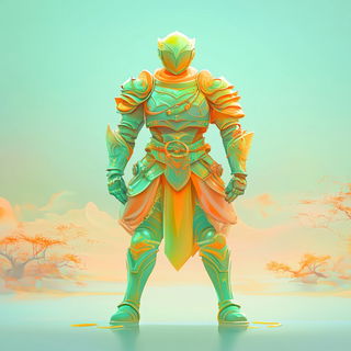 Sporecloud Contours style, Midjourney V6.1: concept art character design of retropunk steam knight