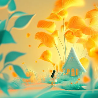 Sporecloud Contours style, Midjourney V6.1: retro fairy-tale illustration