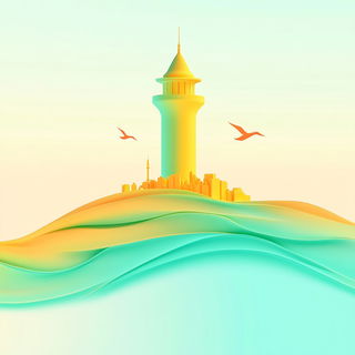 Sporecloud Contours style, Midjourney V6.1: bold minimalist logo design for Istanbul city municipal services