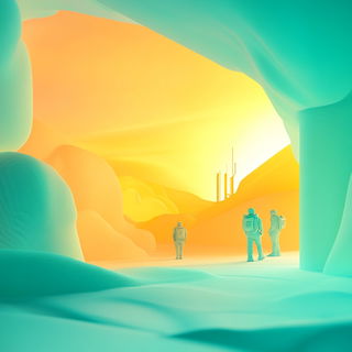 Sporecloud Contours style, Midjourney V6.1: cinematic shot from sci-fi movie