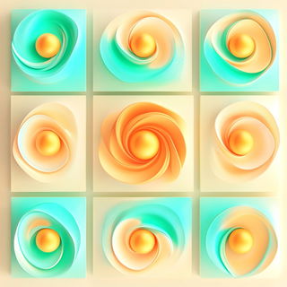Sporecloud Contours style, Midjourney V6.1: creative pattern composition
