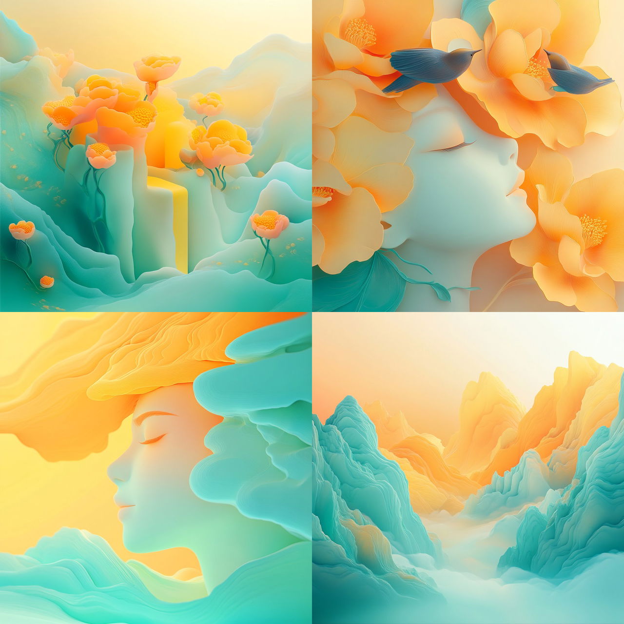 Sporecloud Contours style, Midjourney V6.1, render 1 of 4
