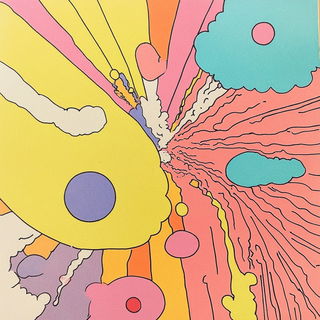 Cloudfrontorama style, Midjourney V6.1: creative pattern composition