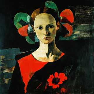 Scarlet Jointing style, Midjourney V6.1: classical 18th-century oil painting