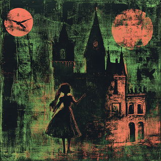 Petalwind Ornamentalism style, Midjourney V6.1: retro fairy-tale illustration
