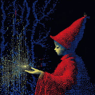 Carnivallucence style, Midjourney V6.1: retro fairy-tale illustration