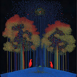 Carnivallucence style, Midjourney V6.1: traditional folk art