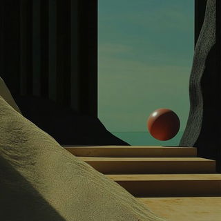 Cloisonne Ravine style, Midjourney V6.1: abstract 3D render