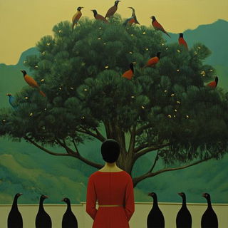 Cloisonne Ravine style, Midjourney V6.1: traditional folk art