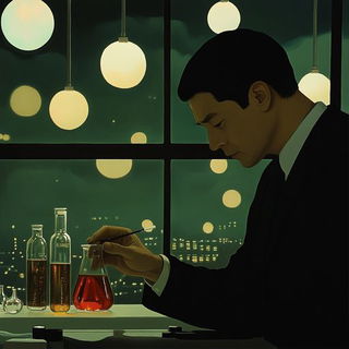Cloisonne Ravine style, Midjourney V6.1: editorial illustration for popular scientific magazine cover