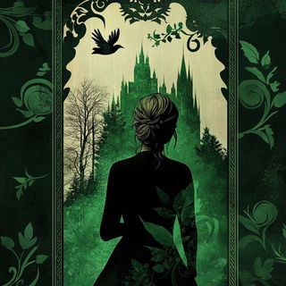 Cyan Scriptoria style, Midjourney V6.1: retro fairy-tale illustration