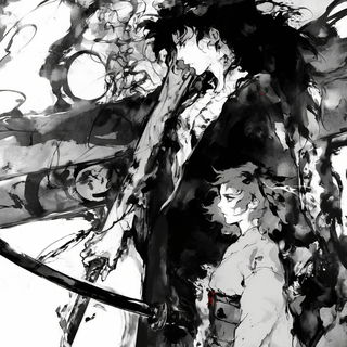 Chromafrappe style, Midjourney V6.1: black-and-white manga comic strip