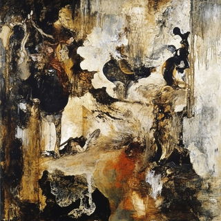 Chromafrappe style, Midjourney V6.1: classical 18th-century oil painting