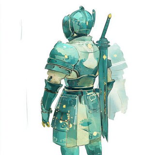 Archsilk style, Midjourney V6.1: concept art character design of retropunk steam knight