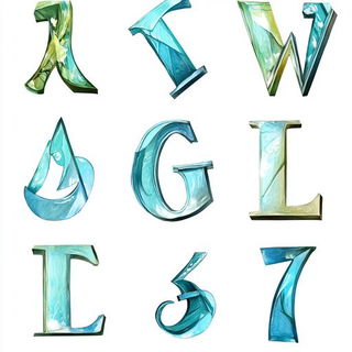 Archsilk style, Midjourney V6.1: typographic composition with large letters