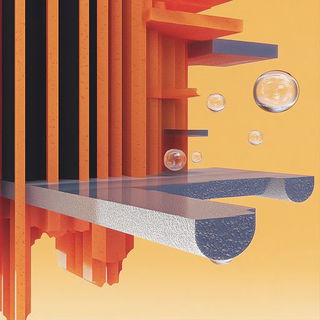 Mortise Blush style, Midjourney V6.1: abstract 3D render