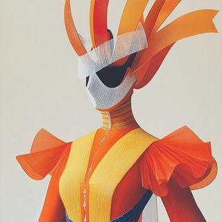 Mortise Blush style, Midjourney V6.1: haute-couture fashion outfit