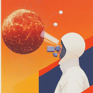 Mortise Blush style, Midjourney V6.1: editorial illustration for popular scientific magazine cover