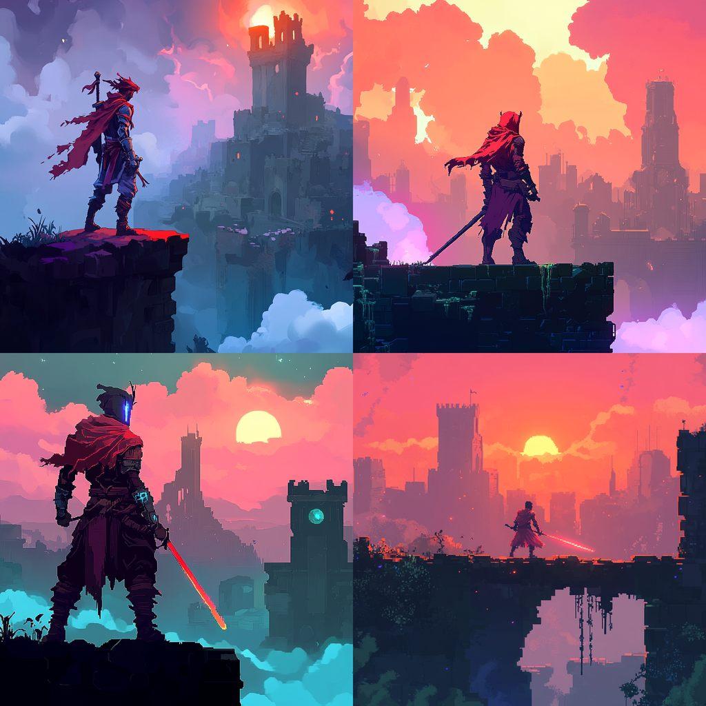 Dead Cells style, Midjourney V6.1, render 1 of 4