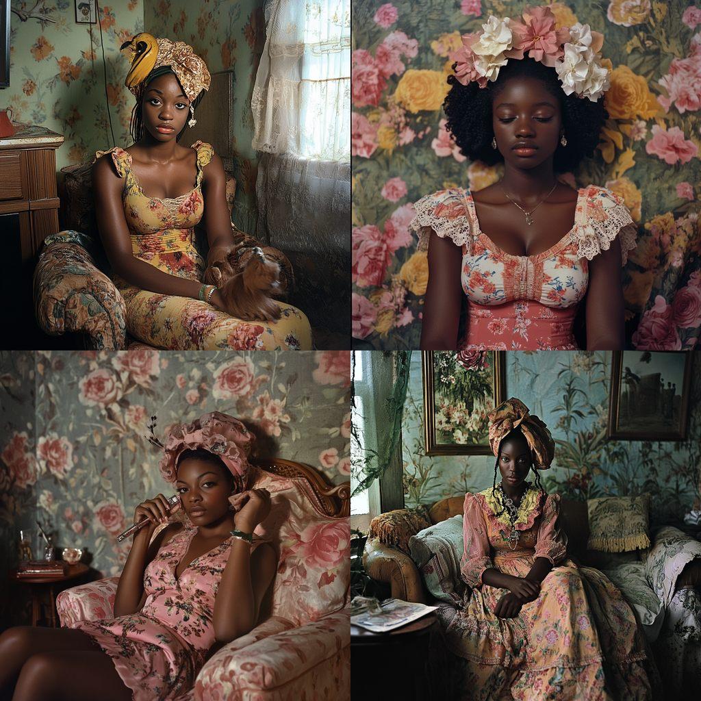 Deana Lawson style, Midjourney V6.1, render 1 of 4