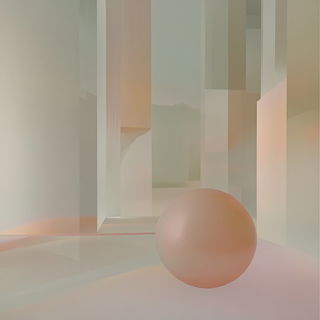 Miniscale Monumentalism style, Midjourney V6.1: abstract 3D render
