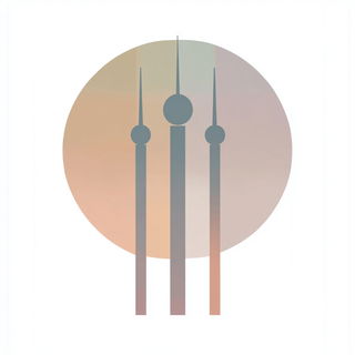 Miniscale Monumentalism style, Midjourney V6.1: bold minimalist logo design for Istanbul city municipal services