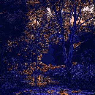 Winter Planetfall style, Midjourney V6.1: realistic landscape photograph of quiet dawn
