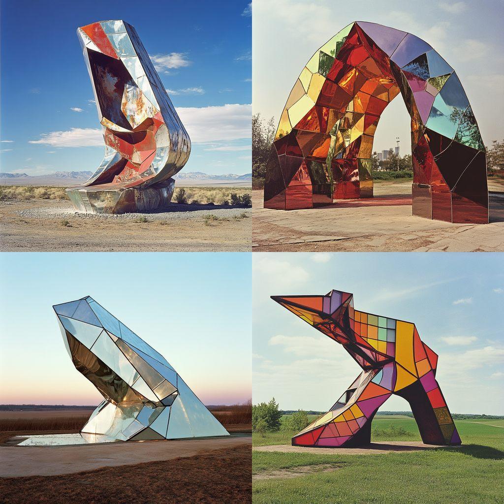 Dennis Oppenheim style, Midjourney V6.1, render 1 of 4