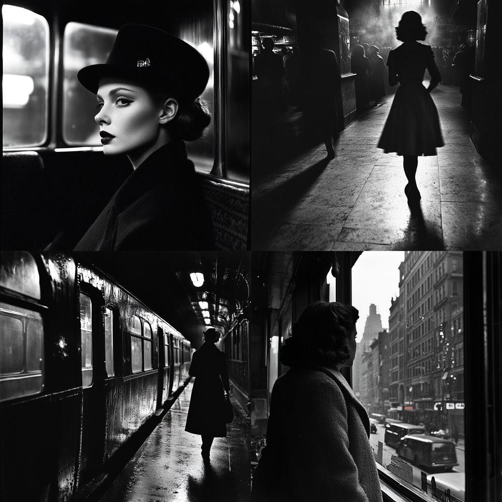 Dennis Stock style, Midjourney V6.1, render 1 of 4