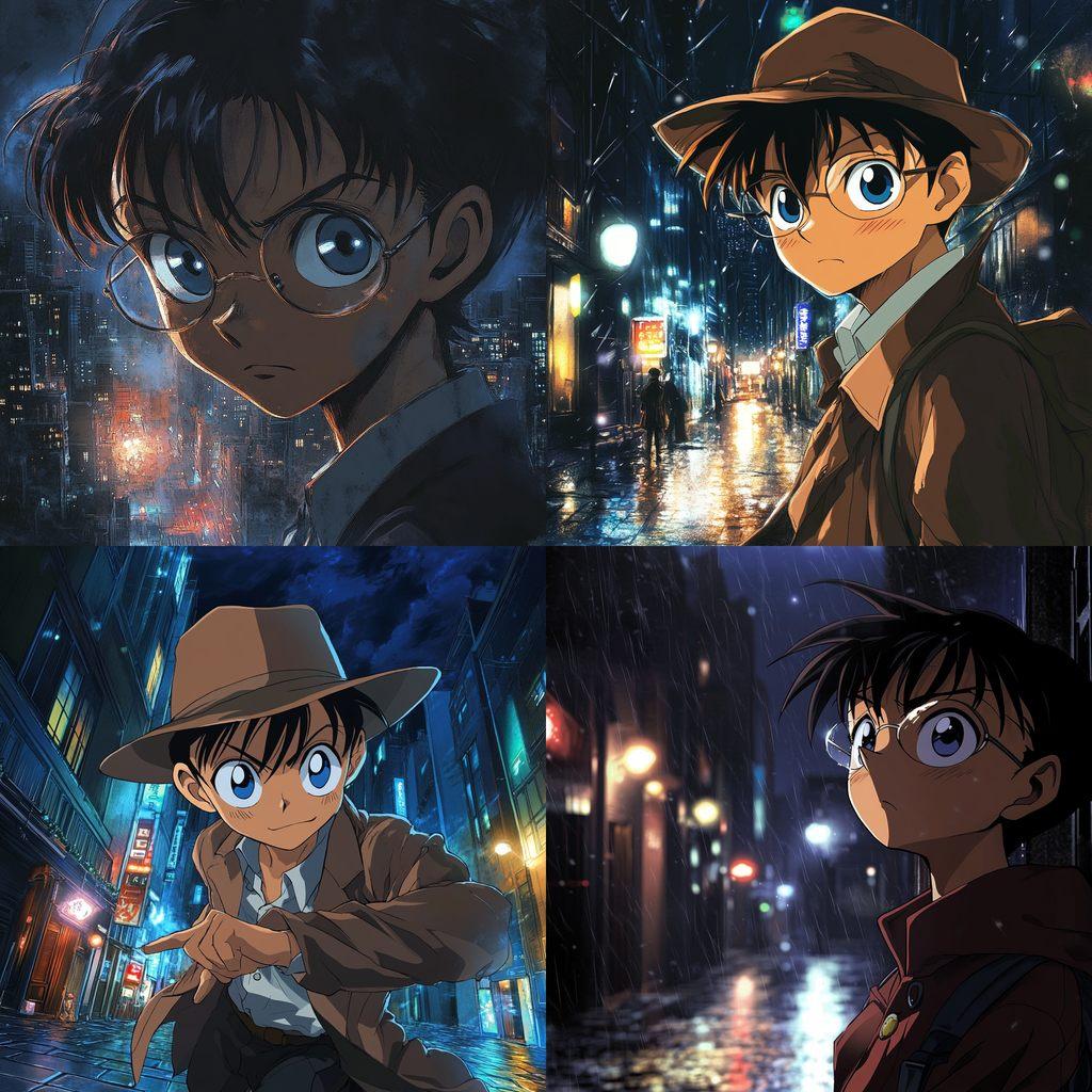 Detective Conan style, Midjourney V6.1, render 1 of 4