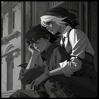 Tendrilflow style, Midjourney V6.1: black-and-white manga comic strip