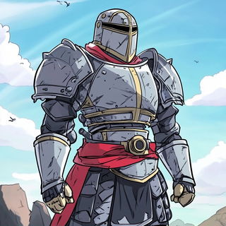 Gawkermask style, Midjourney V6.1: concept art character design of retropunk steam knight