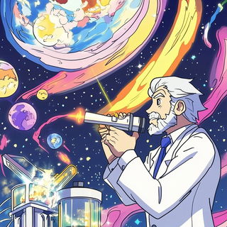 Gawkermask style, Midjourney V6.1: editorial illustration for popular scientific magazine cover