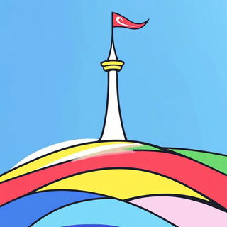 Gawkermask style, Midjourney V6.1: bold minimalist logo design for Istanbul city municipal services
