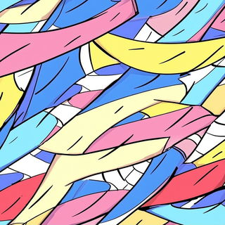 Gawkermask style, Midjourney V6.1: creative pattern composition