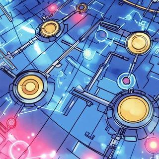 Gawkermask style, Midjourney V6.1: technical infrastructure blueprint schematics
